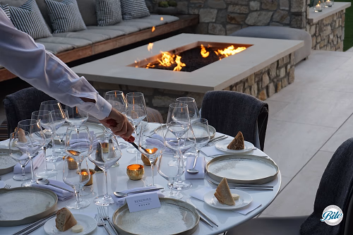 Lighting Candles for Evening Dinner