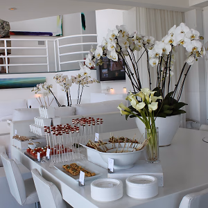 Chic Malibu cocktail party