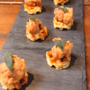 Chicken n Waffle on Tray
