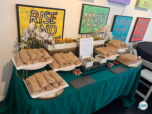 Wraps Set Out on Table