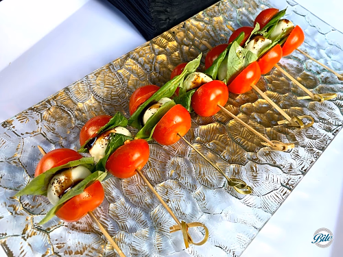 Caprese Skewers on Passing Tray