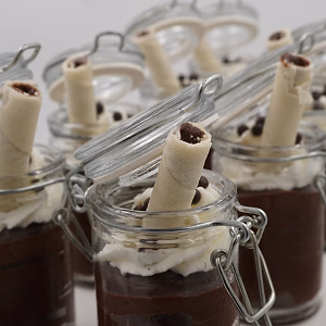 Pot De Creme in Individual Jars