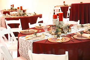 Table Setting with Winter Decor
