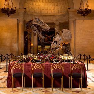 Dining with Dinosaurs in Grand Foyer