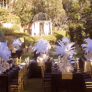 Tables Set up in the Garden