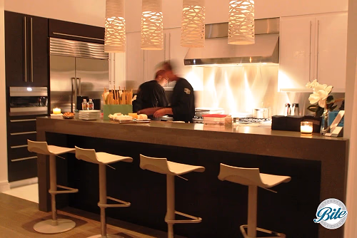Team Moving Fast in Client Kitchen