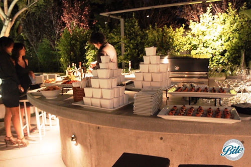 Backyard Appetizer Display on Bar