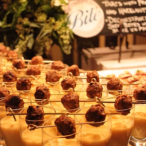 Mango Lassi Shot with Lamb Kofta