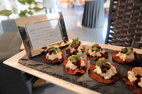Beet Chip Salad Hors D'Oeuvre