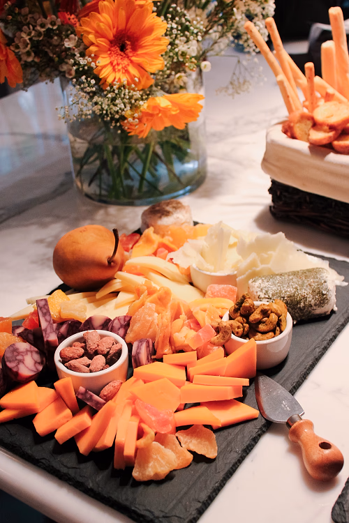 Cheese Display with Dried Fruit and Nuts