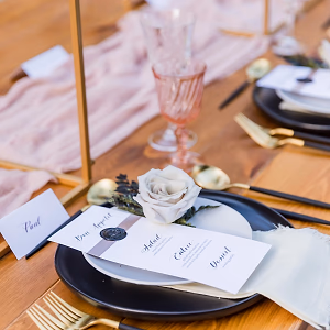 an elegant tablescape