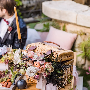 An elegant picnic-inspired tablescape