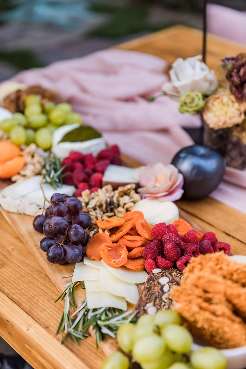 An elegant family-syle cheese board
