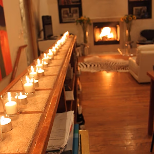 Tea Candle Lined Hallway