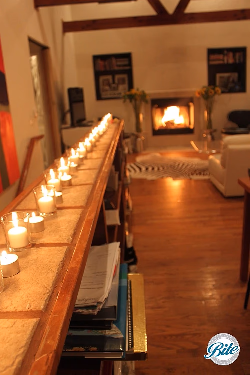 Tea Candle Lined Hallway