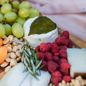 Califronia cheese board served family-style