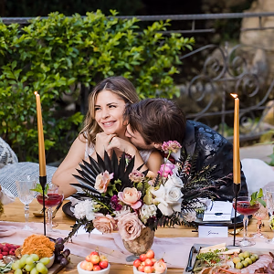 A bit of romance at the dinner table