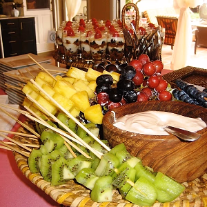 Fruit and Dip Display