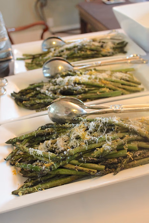 Family-style asparagus