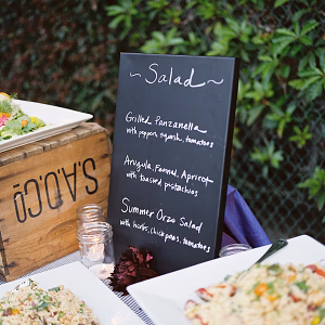 Rustic Salad Display @ Wedding