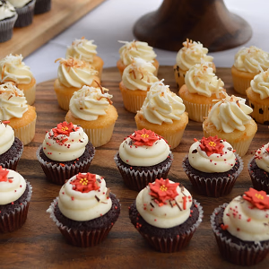 Variety of our mini cupcakes