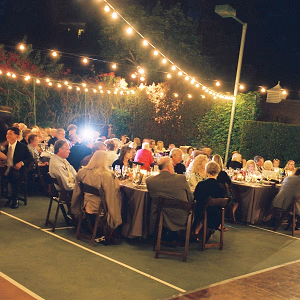Wedding Dinner under Lights