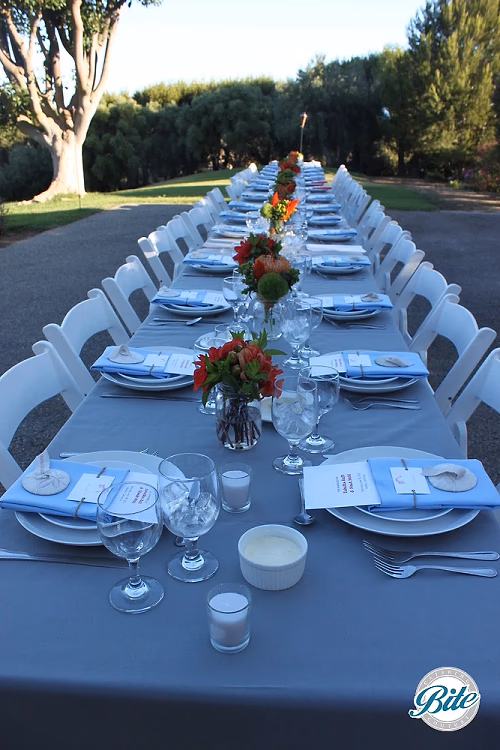 Scenic Malibu Outdoor Wedding Dinner