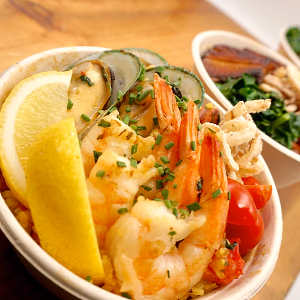 Individual rice bowls in a variety of flavors