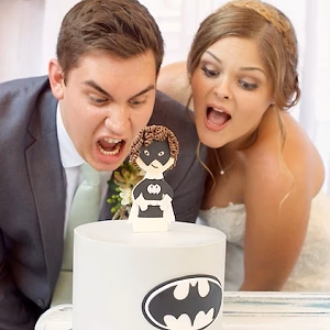 Batman themed cake for the groom