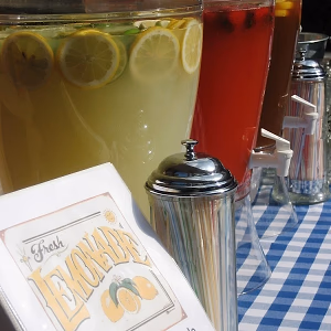 Drink Station with Fresh Lemonade