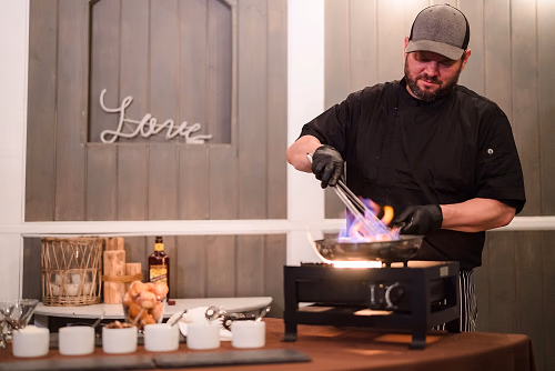 Flaming Drunken Donut Station