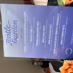 Dessert Menu Flyer for Jentle Garden 