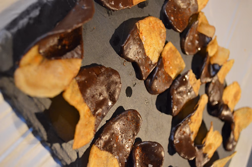 Chile Chocolate Potato Chips