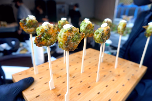 Herb Shrimp Lollipop