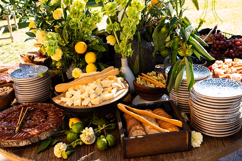 Antipasto display at the Paramour Estate