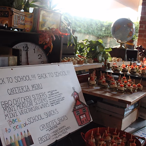 Back to school themed slider bar