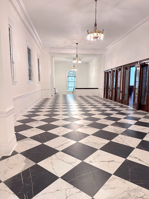 Black and White Foyer