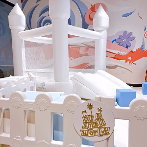 Indoor Inflatable Jump House for a Little One's First Birthday Party