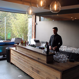 Corporate event bar set up