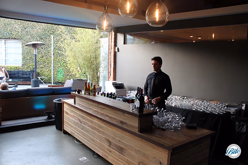 Corporate event bar set up 