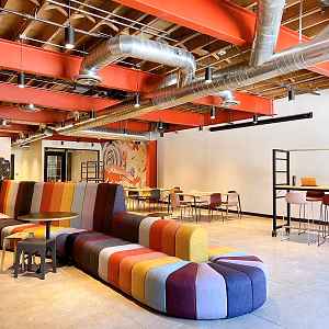 Event Space With Beautiful Custom Lounge Seating