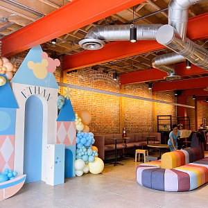 First Birthday Display at Livery Studio