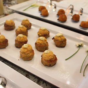 Tray Passed Creole Crab Cakes 