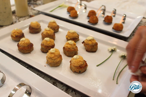 Tray Passed Creole Crab Cakes 