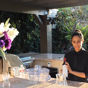 Outdoor bar set up 
