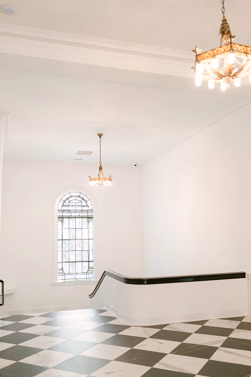 Black and White Foyer
