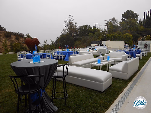Modern Rentals setup for backyard event