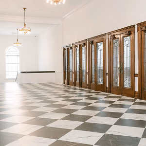 Black and White Foyer