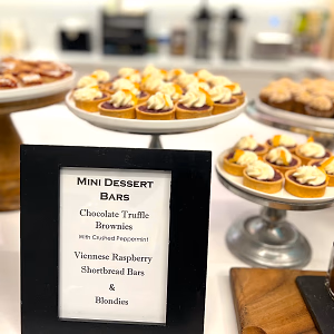 Holiday dessert display