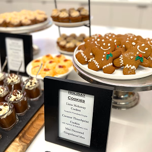 Holiday dessert display